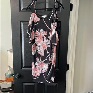 Floral Black and Pink Dress